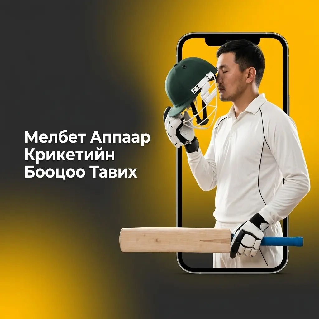 Мелбет аппаар Android болон iOS дээр крикетийн бооцоо тавих заавар
