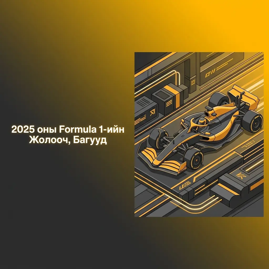 2025 оны Formula 1-ийн 10 баг, 20 жолооч болон чемпион болох коэффициентийн хүснэгт