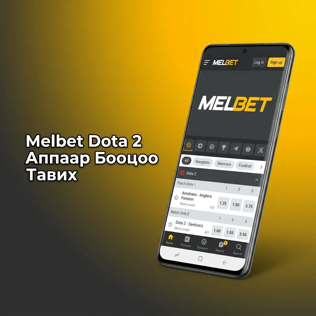 Melbet аппаар Dota 2 бооцоо тавих алхам алхмаар заавар гар утсан дээр
